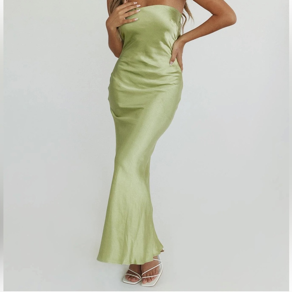 Princess Polly Haley Green Maxi Dress
